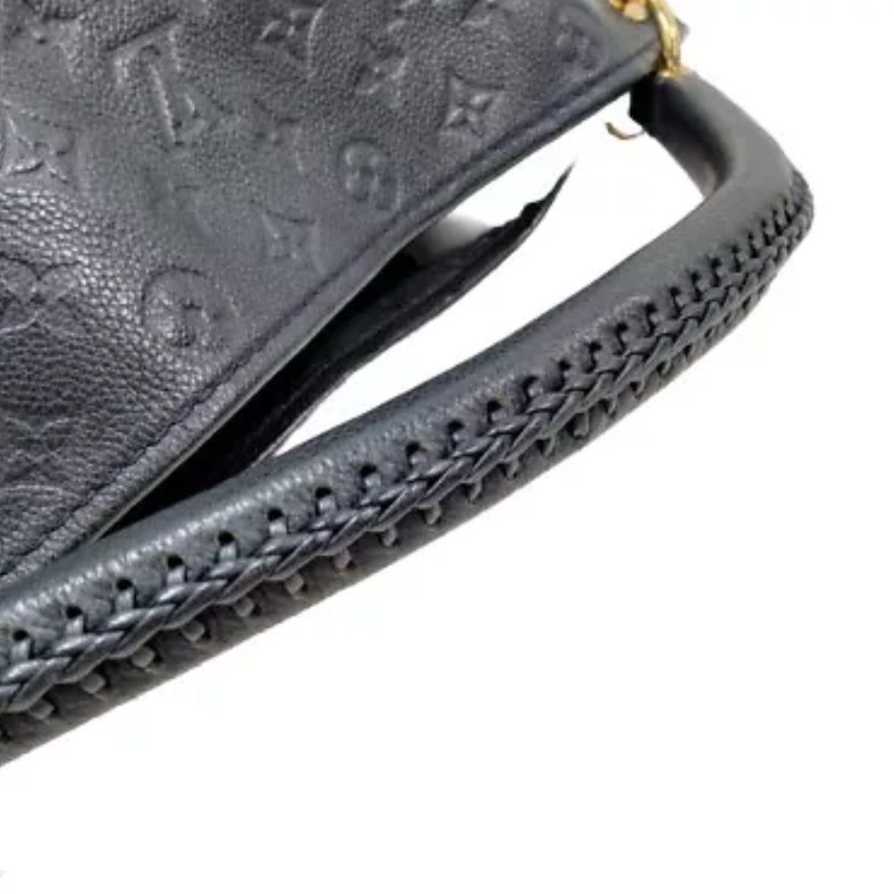 Auth Louis Vuitton Artsy Shoulder Bag MM Deep Navy Blue Leather Boho Monogram - Picture 10 of 16